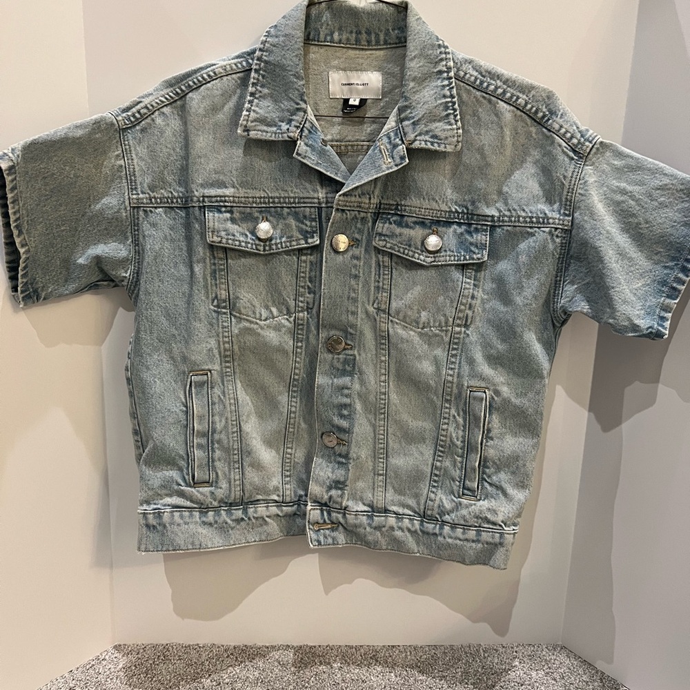 Current/Elliot oversized Light Blue Denim Jacket - 0